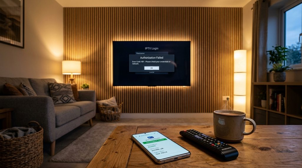iptv smarters authorization failed